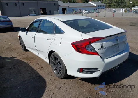 2019 Honda Civic Sport z USA, uszkodzony, nr VIN 2HGFC2F85KH537490